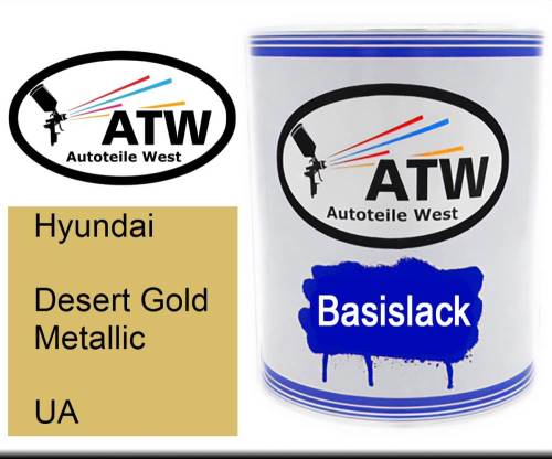 Hyundai, Desert Gold Metallic, UA: 1L Lackdose, von ATW Autoteile West.